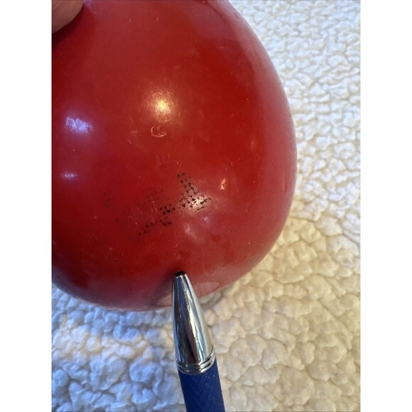 Vintage Fisher Price Happy Apple Short Stem Roly Poly Chime Fruit 1972 Toy Works - Picture 4 of 6